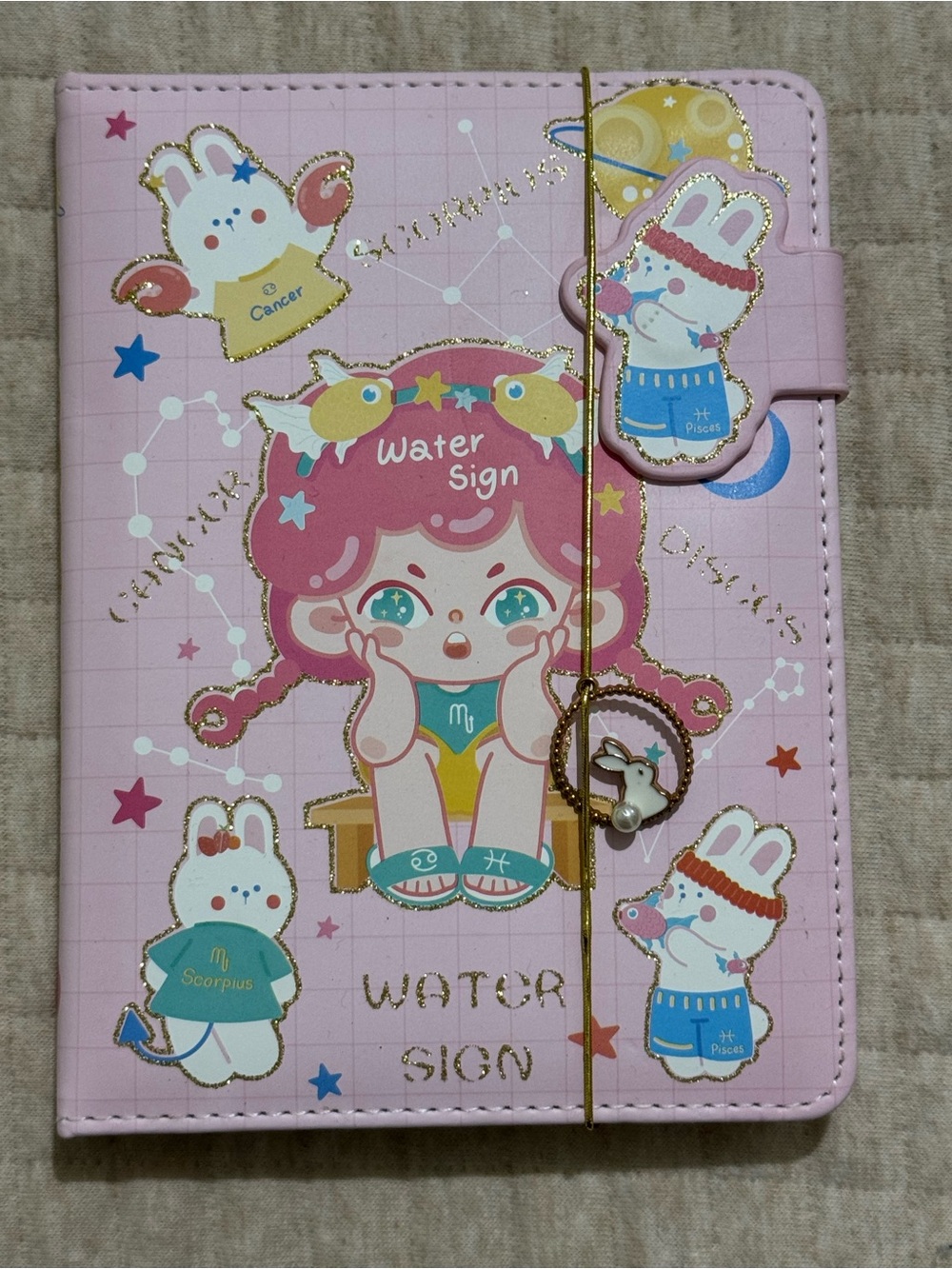 Rumi Life Kawaii Water Sign Zodiac Notebook Planner